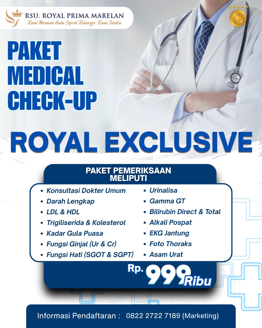 Paket Medical Check Up Royal Exclusive