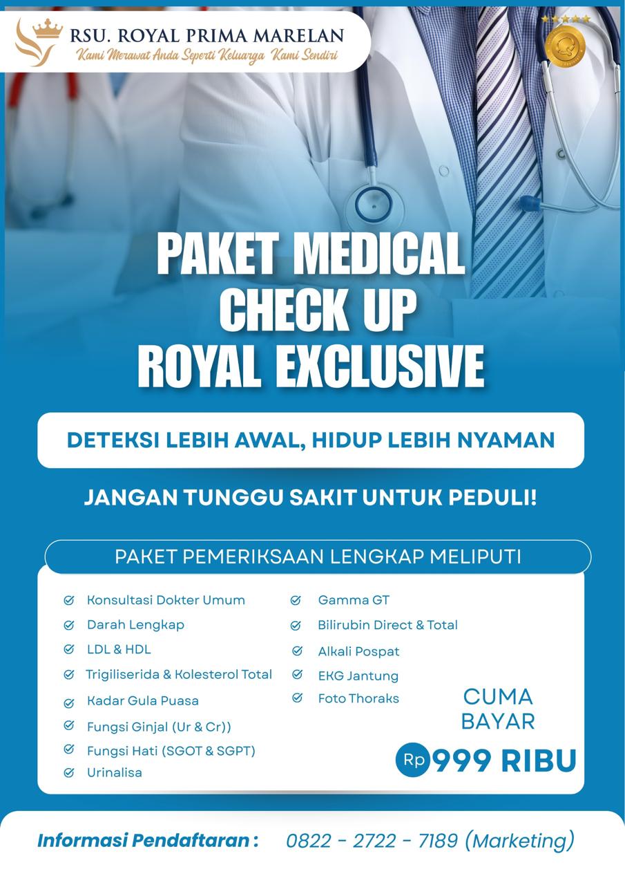 Paket Medical Check Up Royal Exclusive